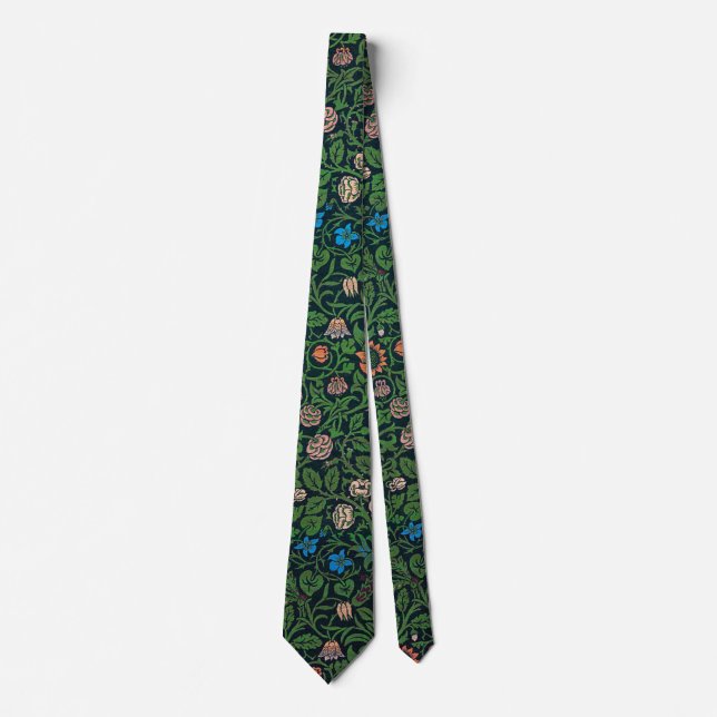 Corbata Violet y Columbine, William Morris (Anverso)