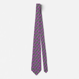 Corbata violetas siempre geométricas