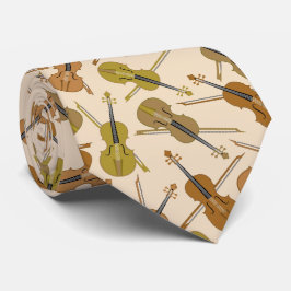 Corbata Violinas musicales clásicas y arcos