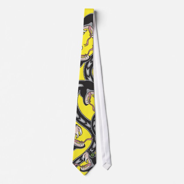 Corbata Viper Pit - Amarillo (Anverso)