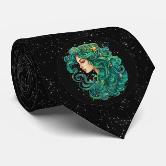 Corbata Virgo Rótulo Astrológico Zodiac Necesario