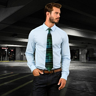 Corbata Vista de código binario