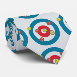Corbata vista superior de la casa curling y piedras curvad