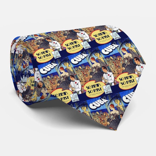 Corbata Vistar Cuba tan cerca de tan rápido viaje (Enrollado)