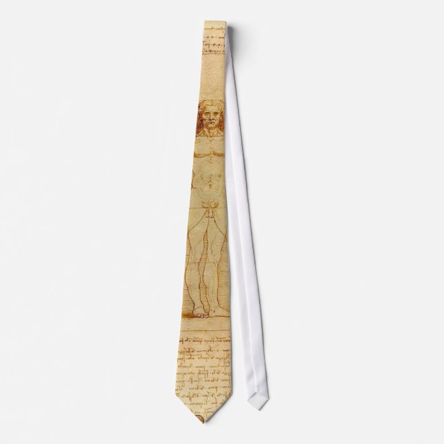 Corbata Vitruviano de Leonardo Da Vinci (Anverso)