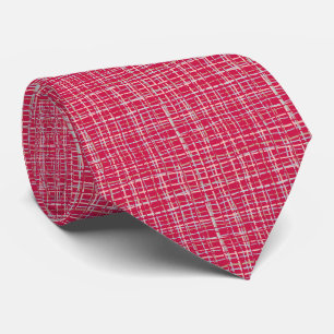 Corbata Viva Magenta Twisted Plaid