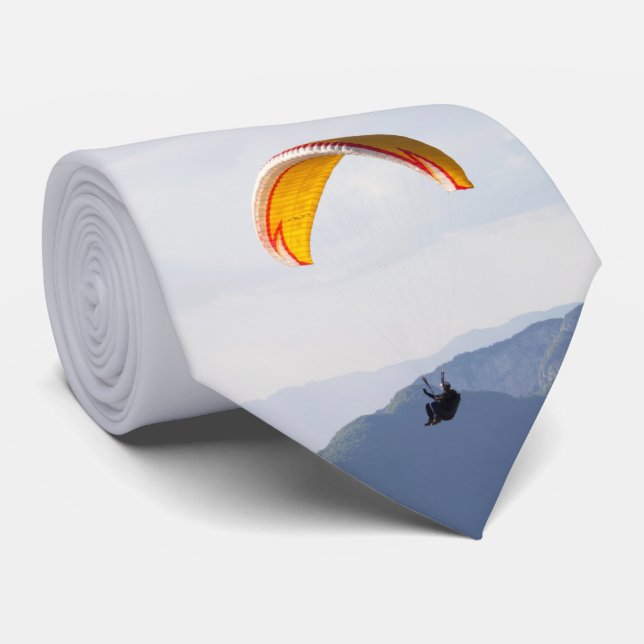 Corbata Volante Naranja de Parapente Suizo (Enrollado)