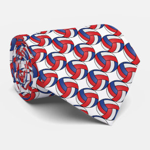Corbata Voleibol deportivo - Rojo, Blanco y Azul
