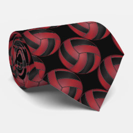 Corbata Voleibol negro y oscuro deportivo