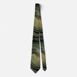 Corbata VORTEX PSICODELIC DE LUZ FRACTAL Amarillo Gris Neg