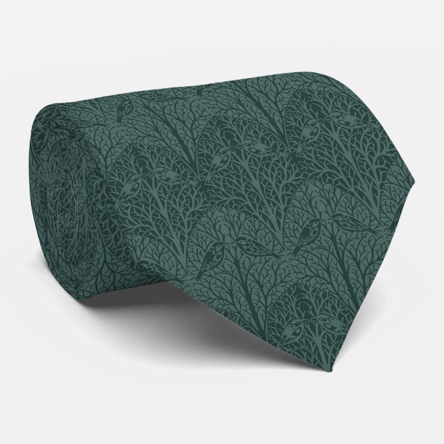 Corbata Voysey's Birds in Trees Neck Tie (Enrollado)