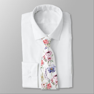 Corbata Watercolor Elegante Pastel Florals