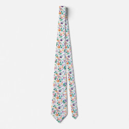 Corbata Watercolor Meadow Flowers Pattern