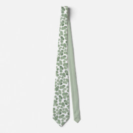 Corbata Watercolor Shamrock Clover Pattered
