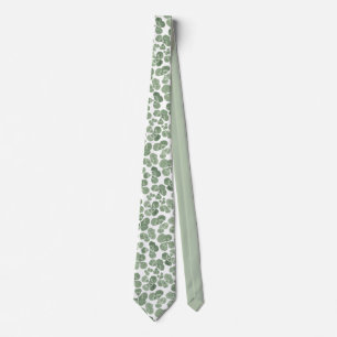 Corbata Watercolor Shamrock Clover Pattered