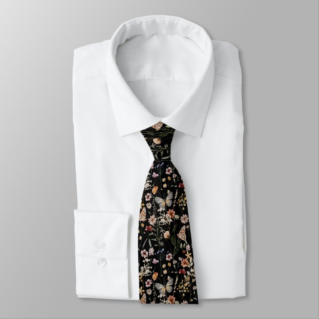 Corbata Watercolour Boho Floral  (Atado)