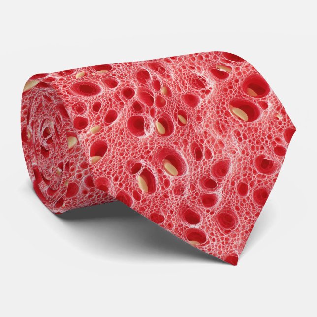 Corbata Watermelon Flesh Texture Pattern (Enrollado)