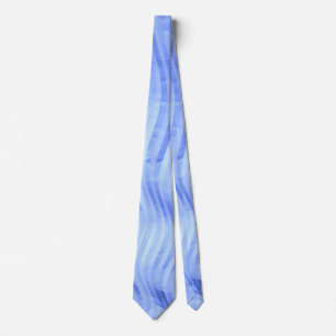 Corbata Wave Strin Geométrico Artsy Blue Tie