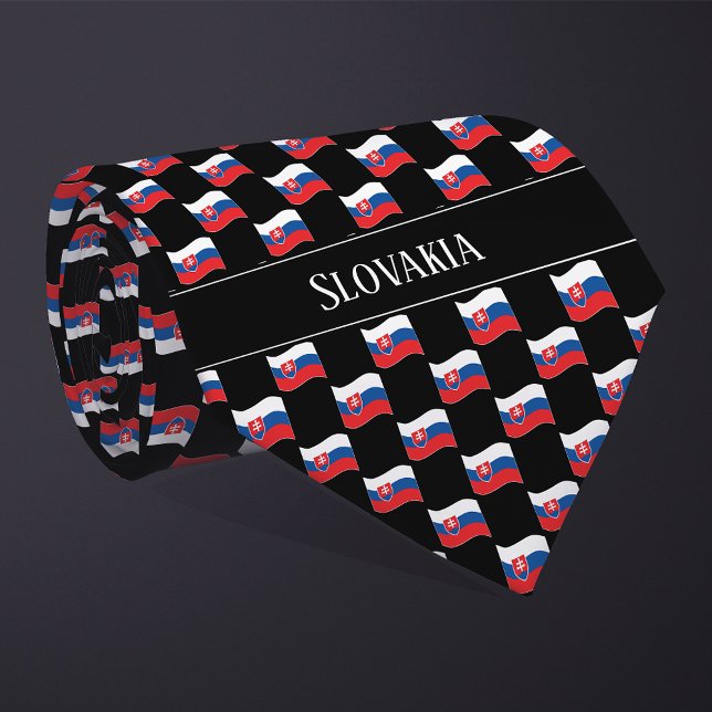 Corbata Wavy Slovakia Flag Pattern  (Subido por el creador)