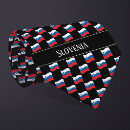 Corbata Wavy Slovenia Flag Pattern 