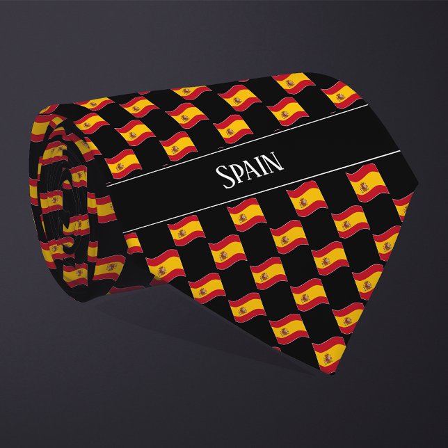 Corbata Wavy Spain Flag Pattern  (Subido por el creador)
