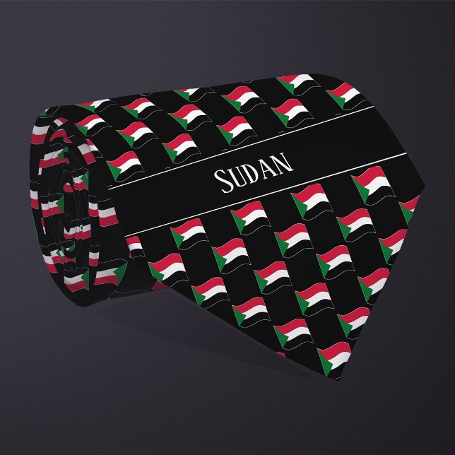 Corbata Wavy Sudan Flag Pattern  (Subido por el creador)