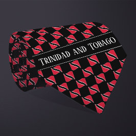Corbata Wavy Trinidad and Tobago Flag Pattern 