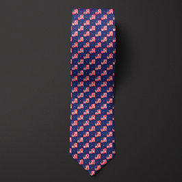 Corbata Wavy U.S. Flag Star Pattern
