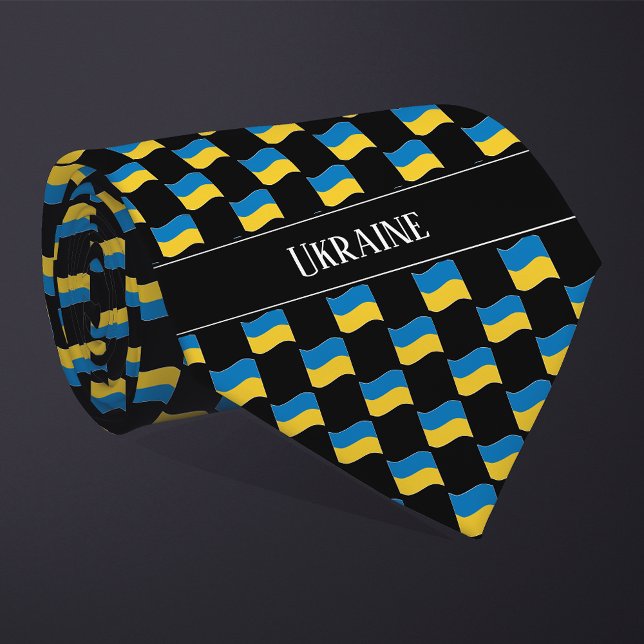 Corbata Wavy Ukraine Flag Pattern  (Subido por el creador)