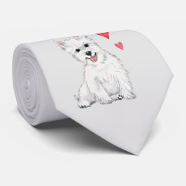 Corbata West Highland Terrier White Fur Westie