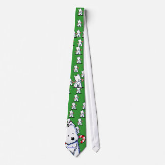 Corbata Westie Candy Cane Army Nece Tie