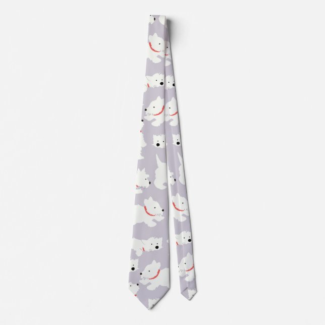 Corbata Westie juguetón (Anverso)