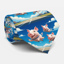 Corbata When Pigs Fly Funny Winged Pigs