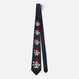 Corbata Whimsical Gothic Santa Skull Navidades