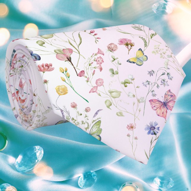 Corbata Whimsical Wildflower Pink Necs (Subido por el creador)