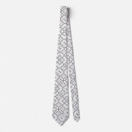 Corbata White Pearl Foulard Satin