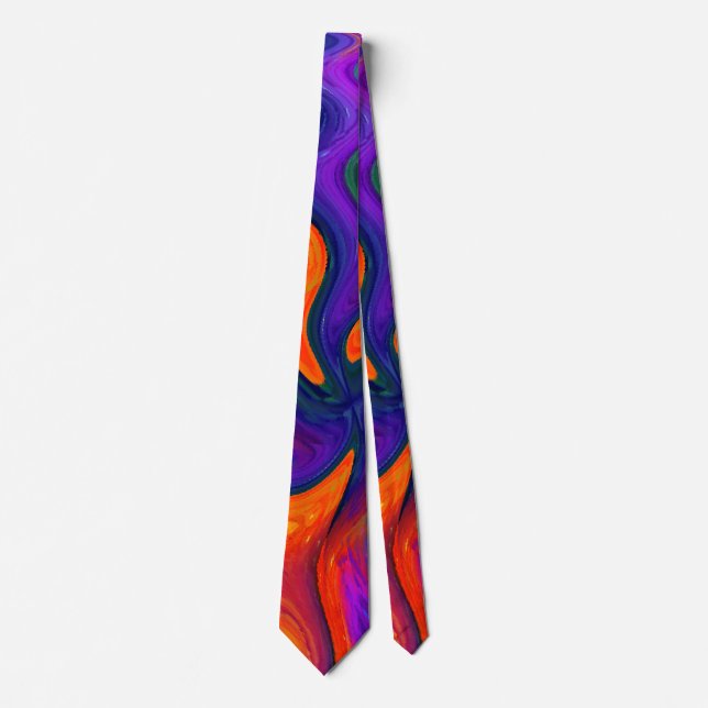 Corbata Wild Thing arte abstracto moderno genial (Anverso)