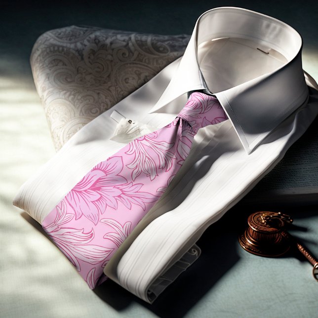 Corbata William Morris Chrysanthemum Pattern Necs Tie (Subido por el creador)