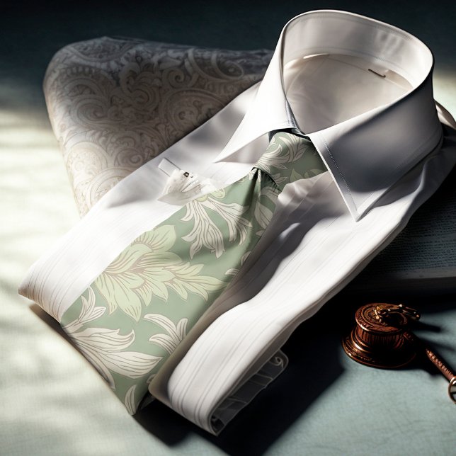 Corbata William Morris Chrysanthemum Pattern Necs Tie (Subido por el creador)