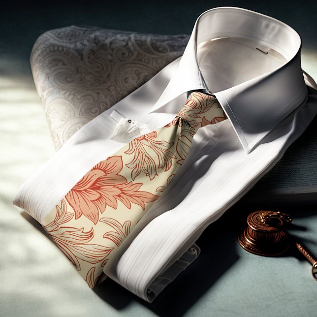 Corbata William Morris Chrysanthemum Pattern Necs Tie (Subido por el creador)