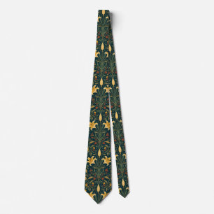 Corbata William Morris Golden Lily Vintage Pre-Raphaelite