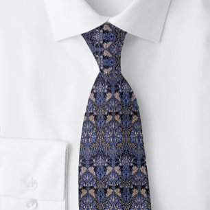 Corbata William * Morris Honey Comb Floral Blue