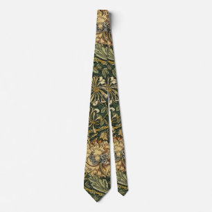 Corbata William Morris Honeysuckle Amarillo Verde