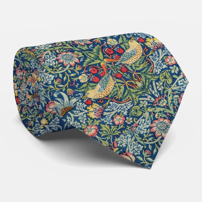 Corbata William Morris - Ladrón de Fresas (Enrollado)