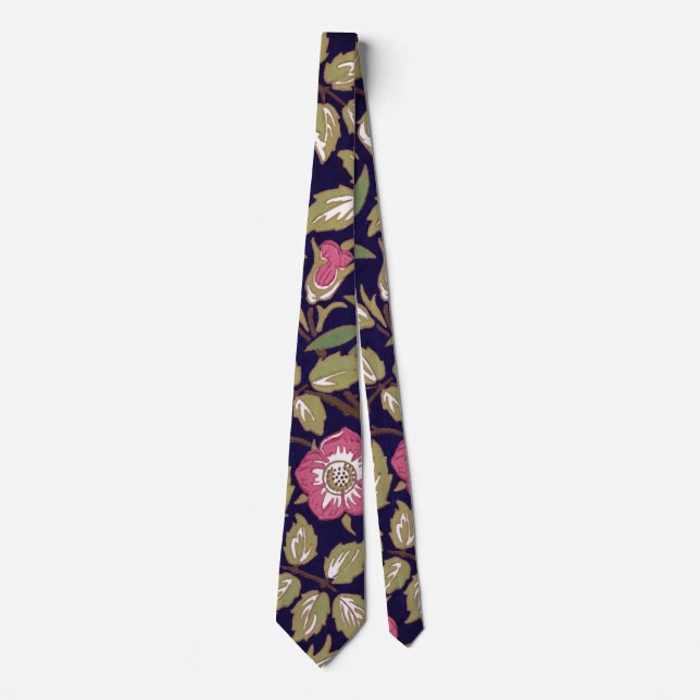 Corbata William Morris Sweet Briar Floral Art Nouveau (Anverso)
