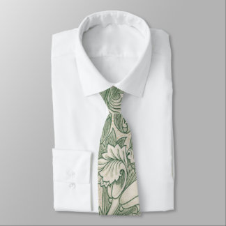 Corbata william morris tulip papel tapiz verde