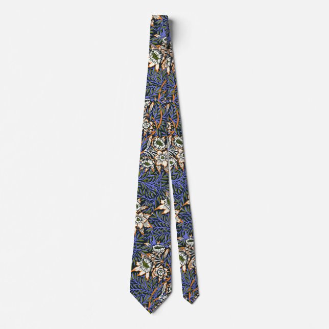Corbata William Morris Tulip y Willow (Anverso)