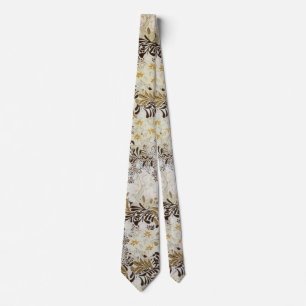 Corbata William Morris Vintage Floral de Jacinto Art Nouve