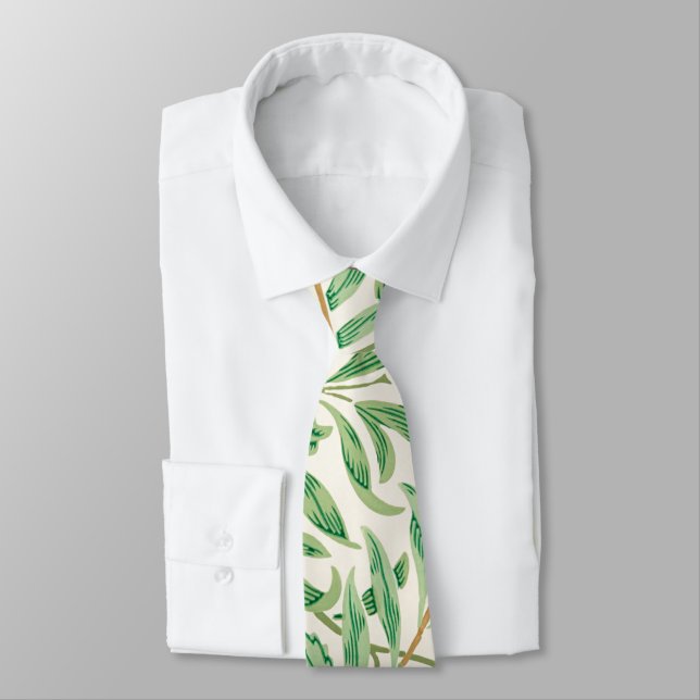 Corbata William Morris. Willow Bough. Papel de seda (Atado)