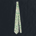 Corbata William Morris. Willow Bough Verdor vintage<br><div class="desc">William Morris "Willow Bough" corbata de cuello. Patrón vegetal.</div>